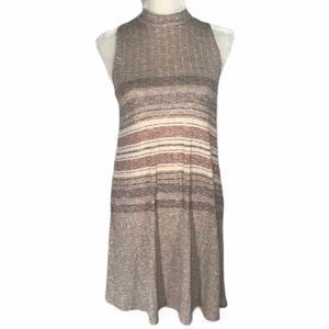 Love, Fire Women's Brown Knit Sleeveless Dress
